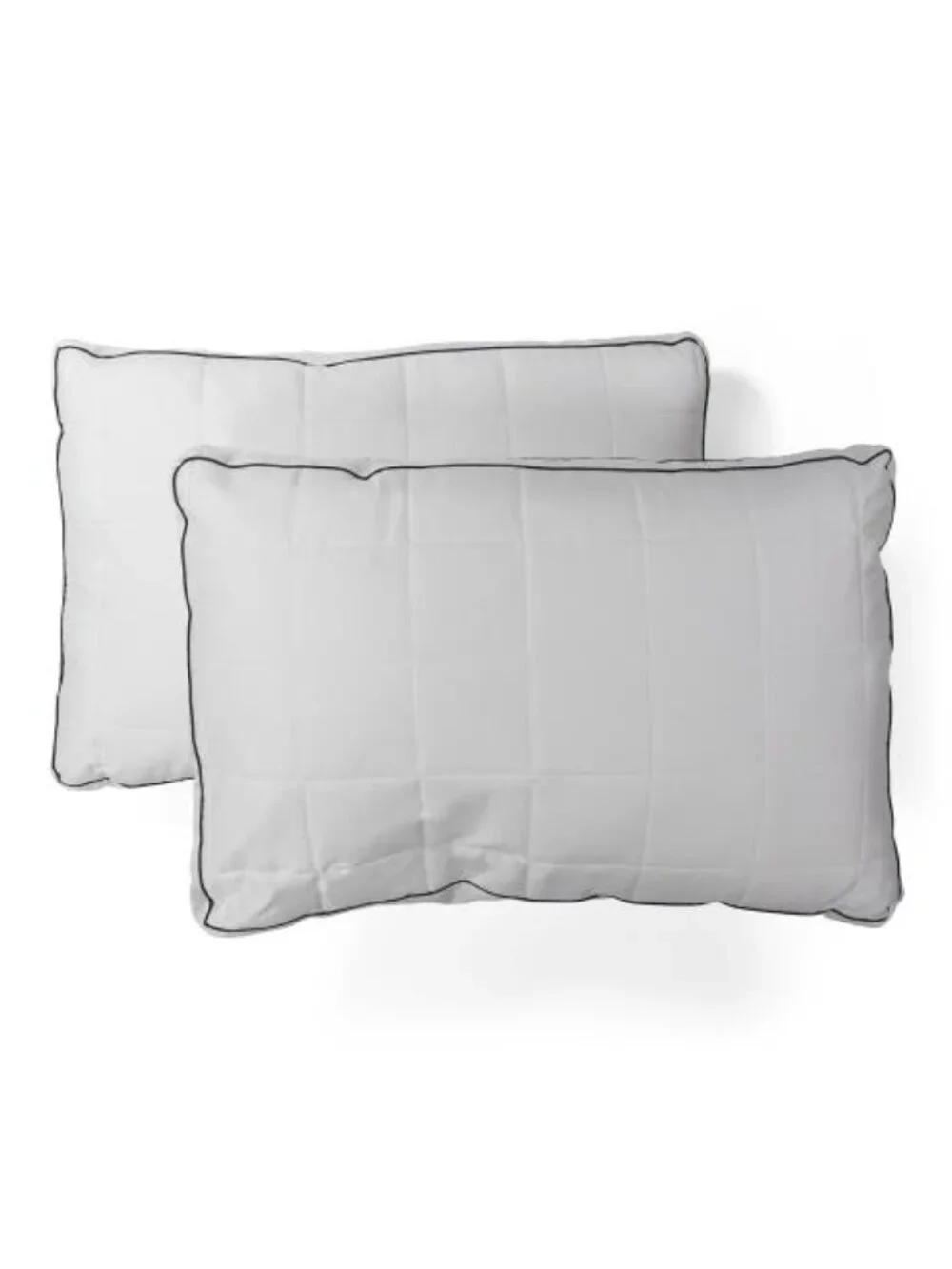 BEAUTY REST BLACK 2pk 18x26 Cotton Gusseted Quilted Pillows